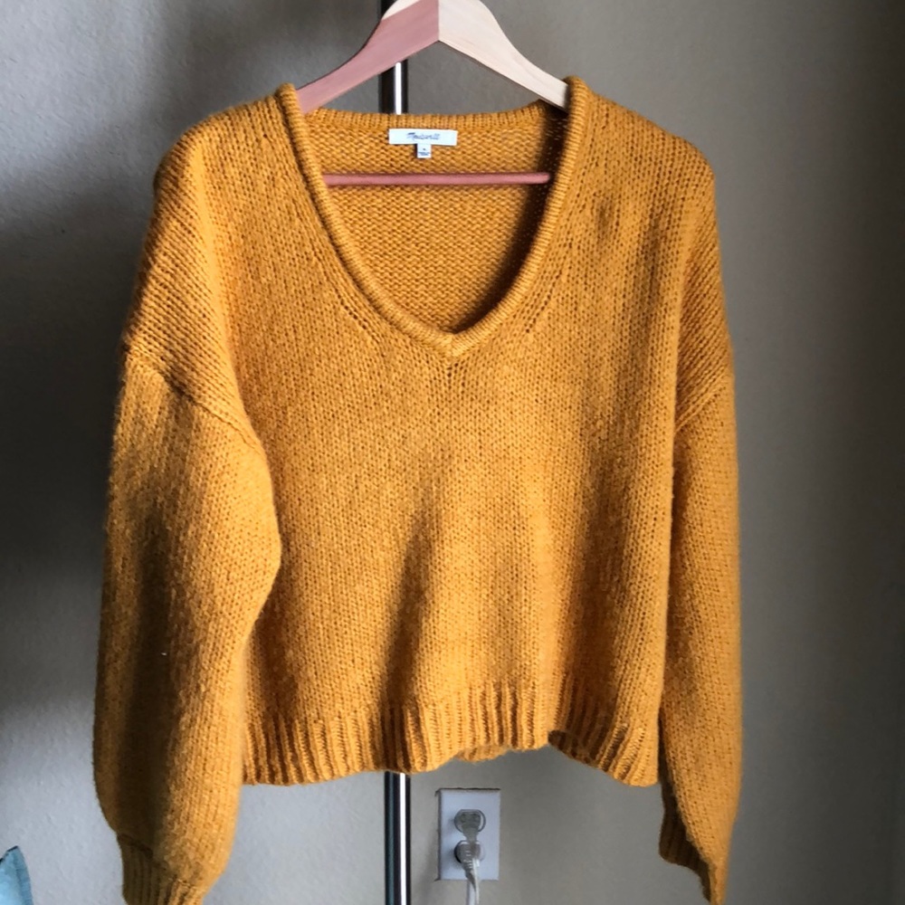 Madewell Balloon-Sleeve Pullover Sweater